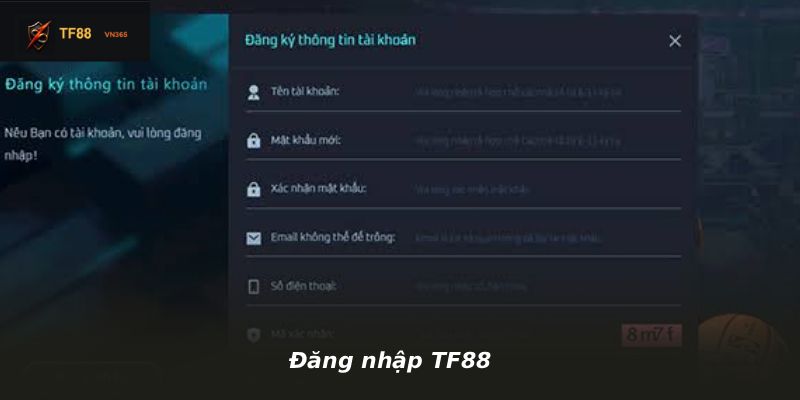 Đăng nhập TF88